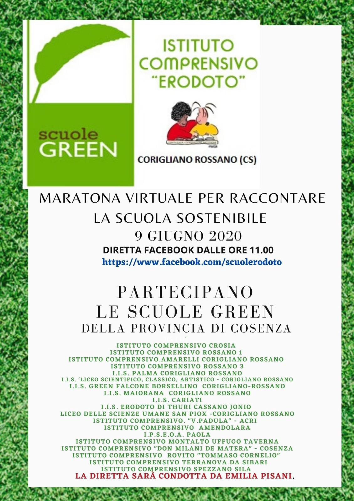 locandina maratona scuole green